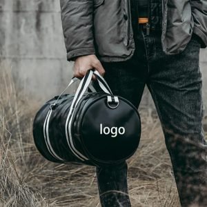 Waterproof Leather Mens Gym Bag